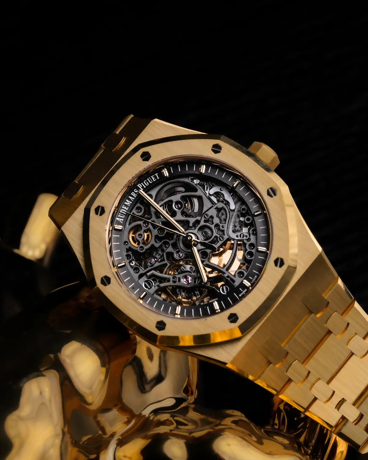 Audemars Piguet Royal Oak Double Balance Wheel Openworked Yellow Gold