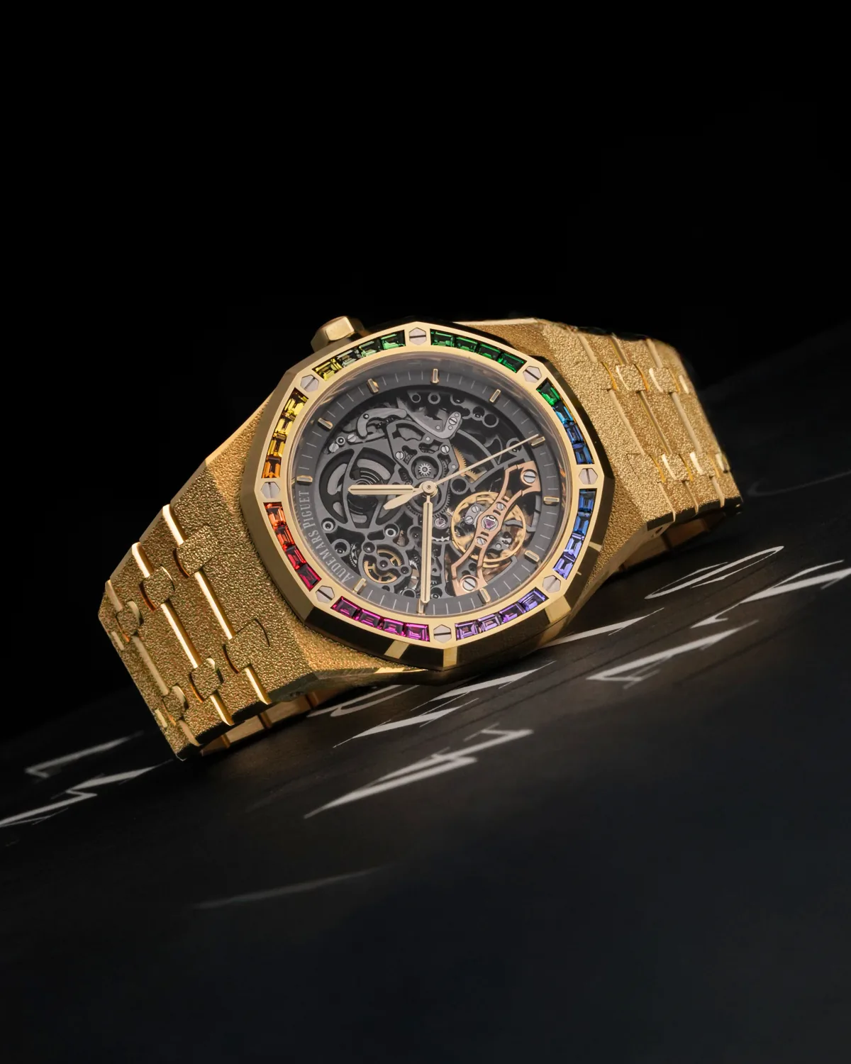 Audemars Piguet Royal Oak Openworked Yellow Gold Rainbow
