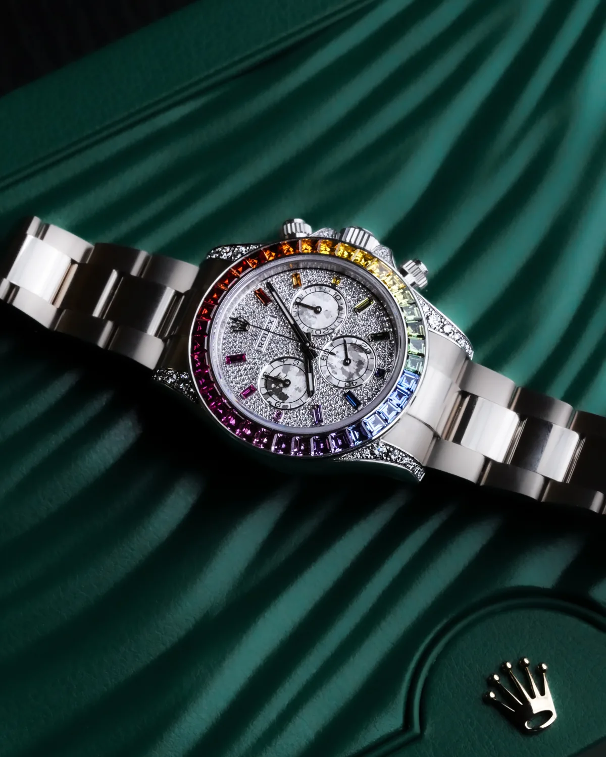 Rolex Cosmograph Daytona Rainbow White Gold